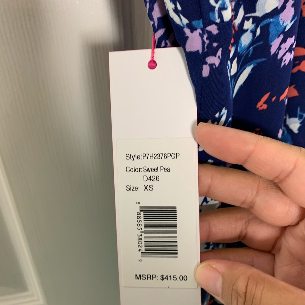 NWT Parker Floral Print Halter Maxi Dress - Picture 4 of 9